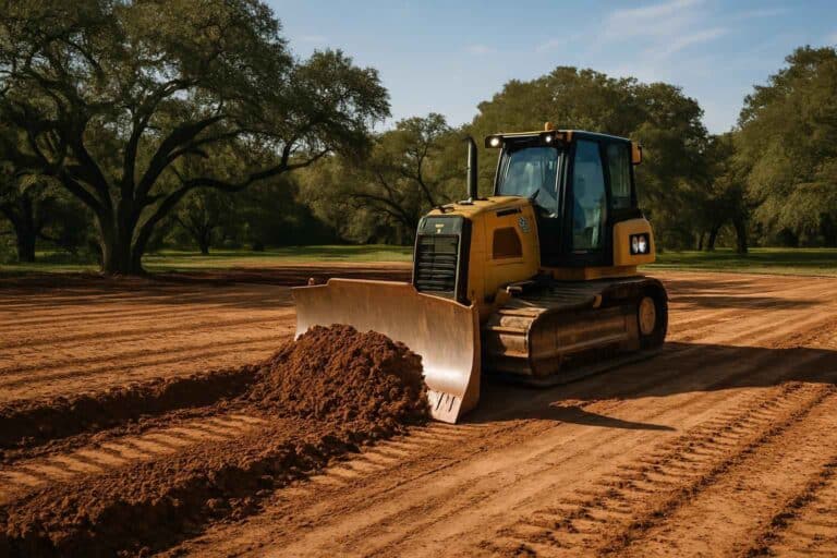 pad site clearing in cypress mill texas