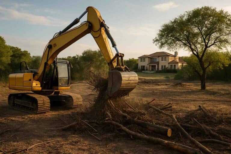 residential land clearing in cottonwood shores texas