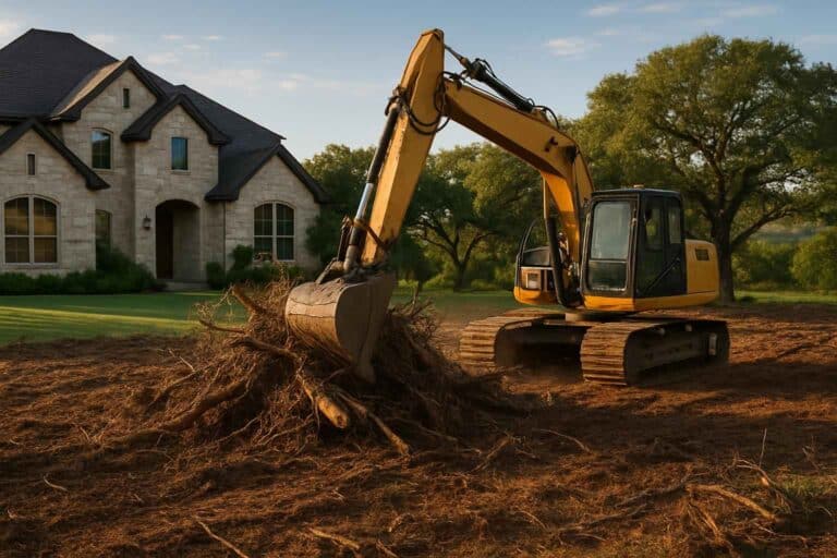 residential land clearing in kingsland texas