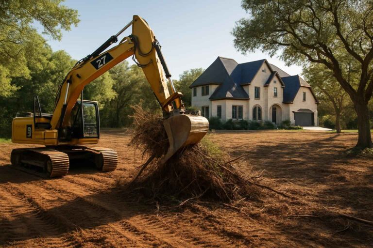 residential lot clearing in cypress mill texas