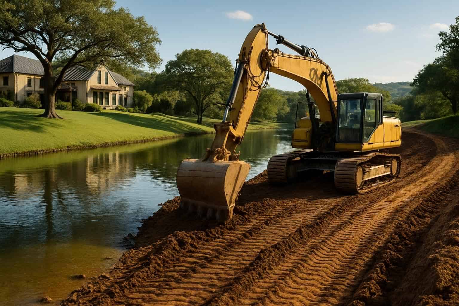 shoreline grading in hunt texas