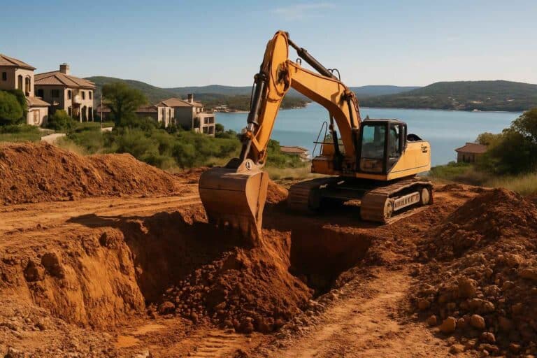site excavation in horseshoe bay texas