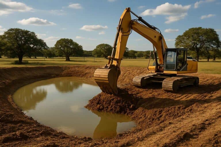 stock tank excavation in cypress mill texas
