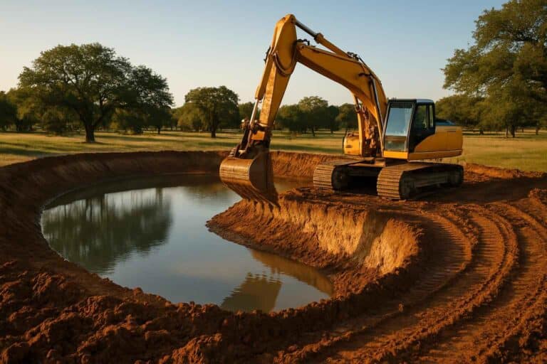 stock tank excavation in horseshoe bay texas