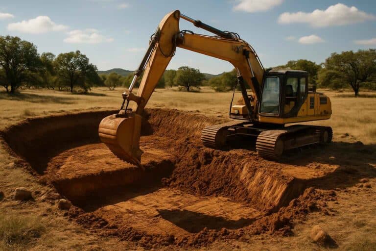 stock tank excavation in llano texas