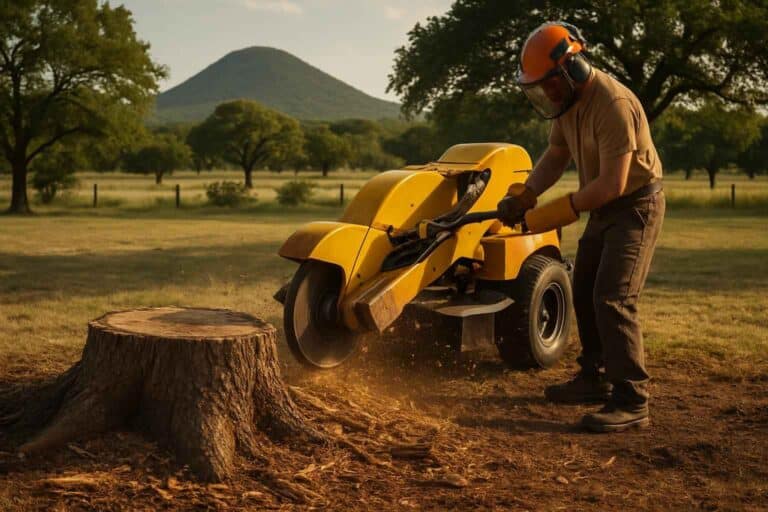 stump removal in round mountain texas
