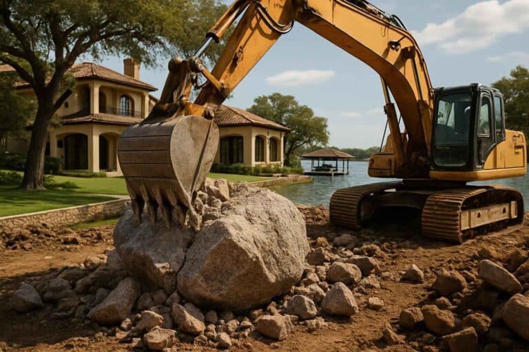 surface rock removal in granite shoals texas
