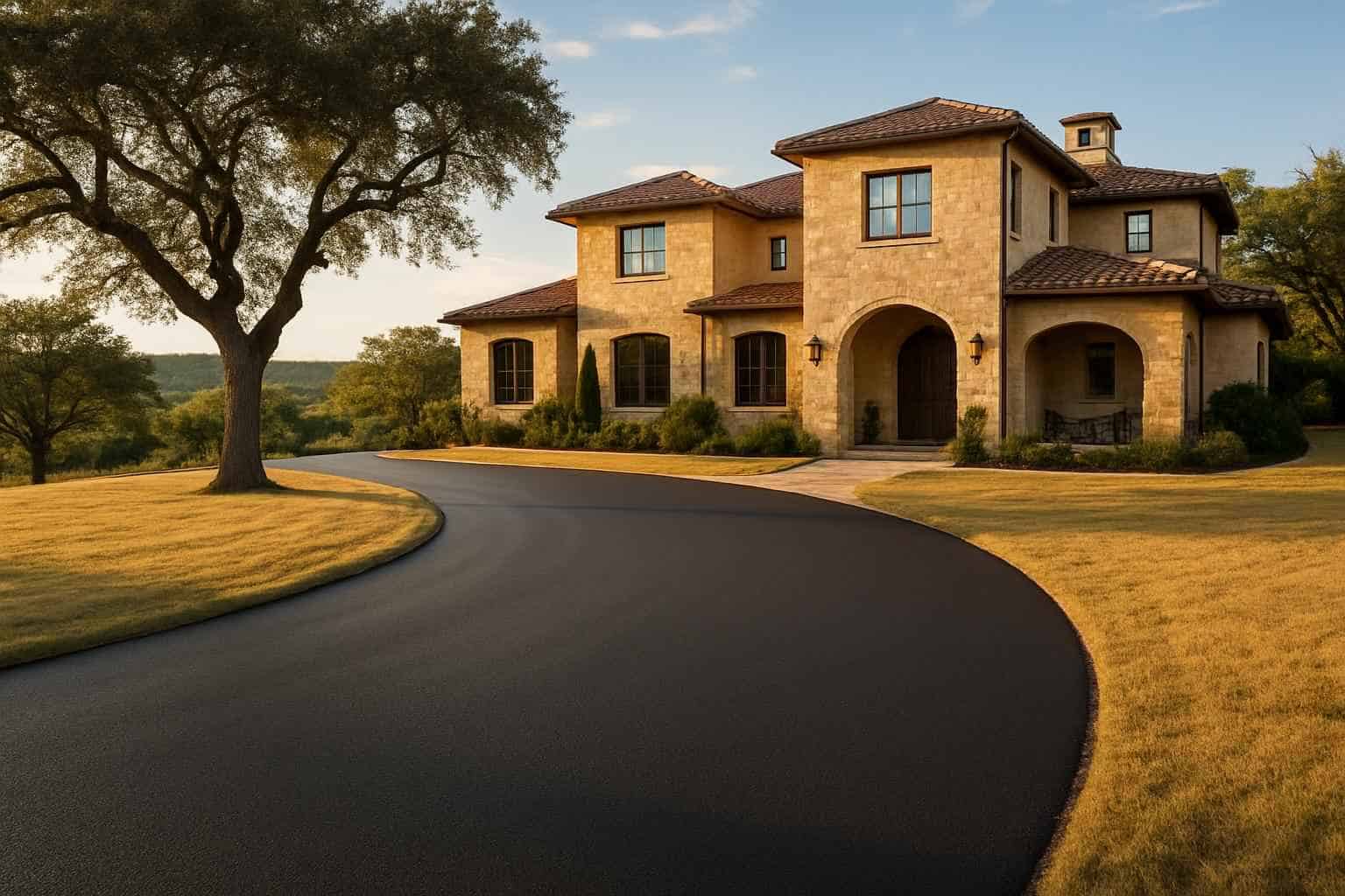 two course chip seal in hunt texas