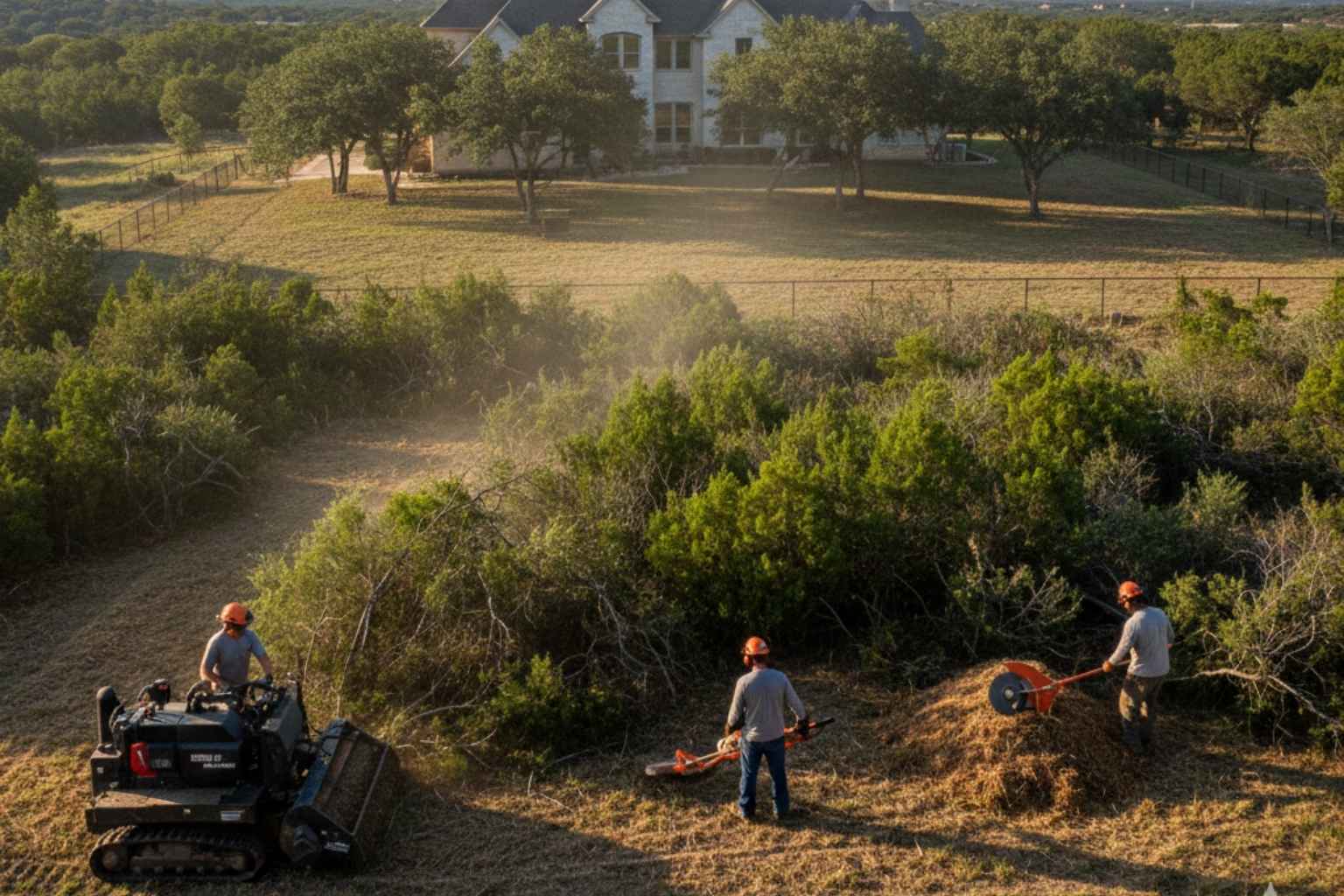 Cedar Brush Eating in Burnet Texas