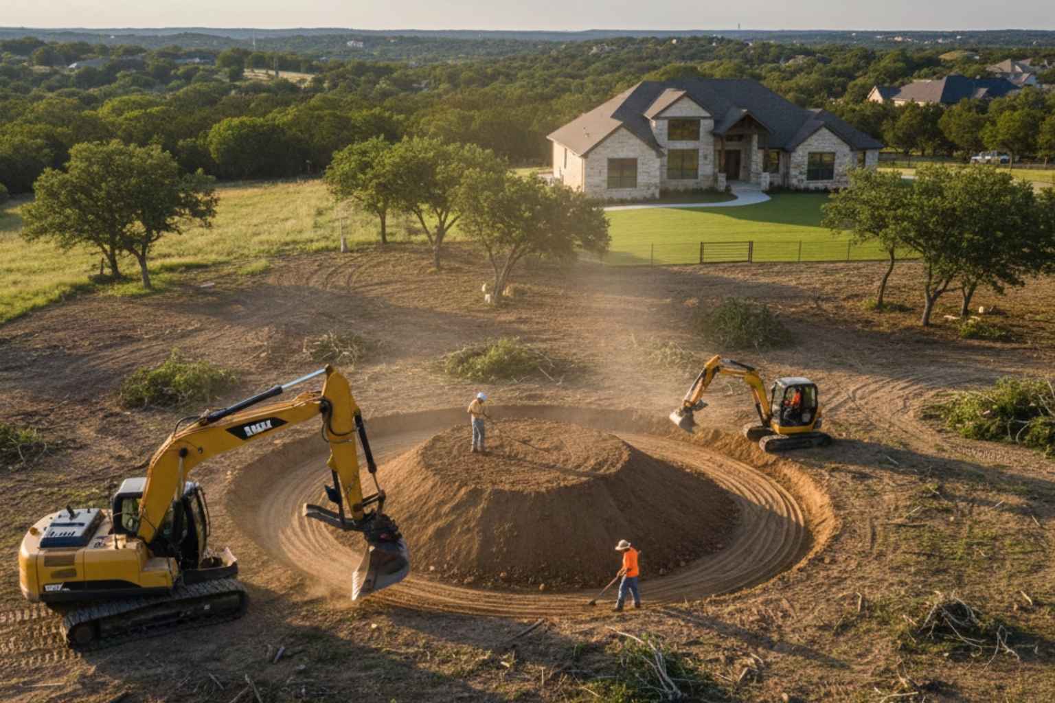 Crown And Ditch In Burnet Texas