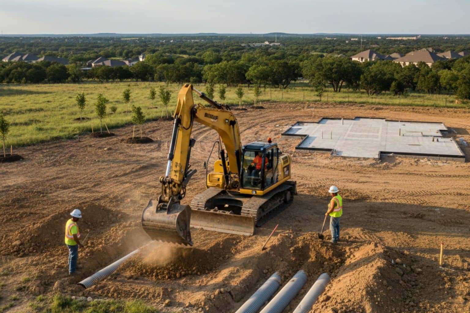 Crown and Ditch in Pipe Creek Texas