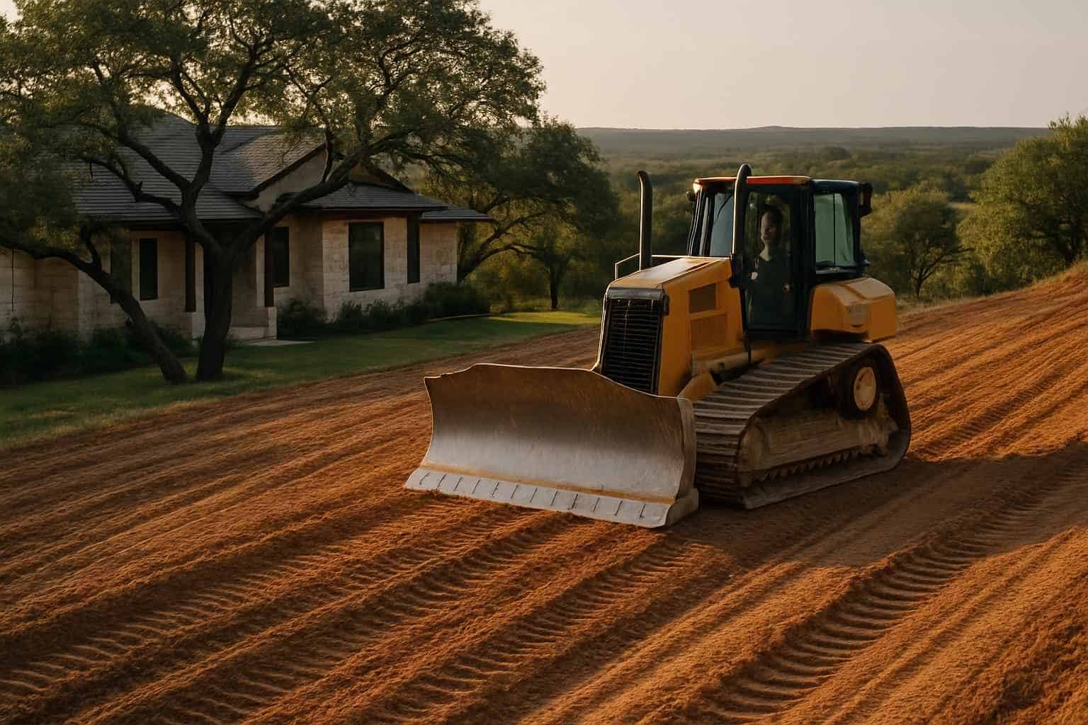 Slope Grading in Fischer Texas