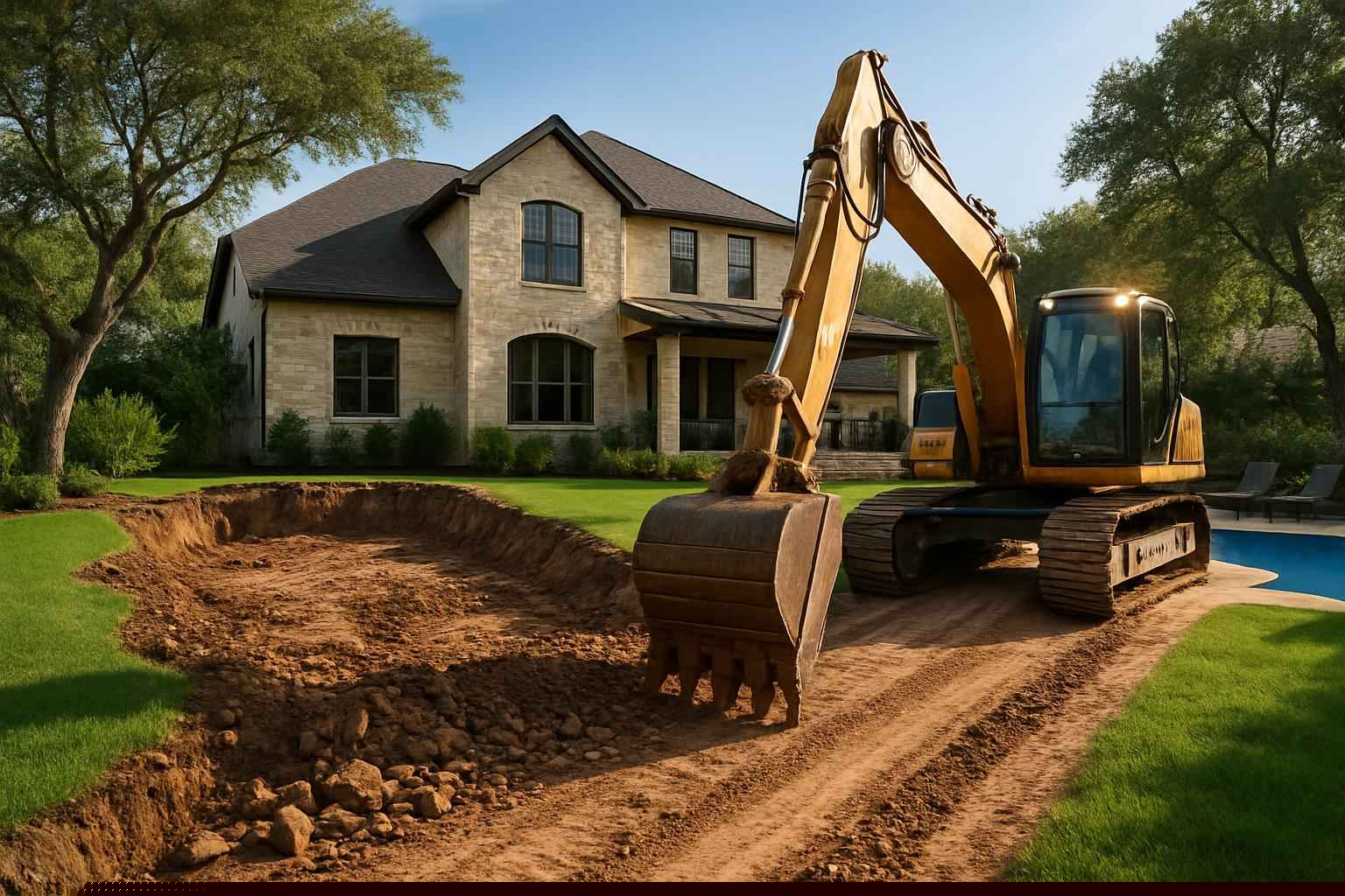 Access Prep for Pool Dig in Fischer Texas