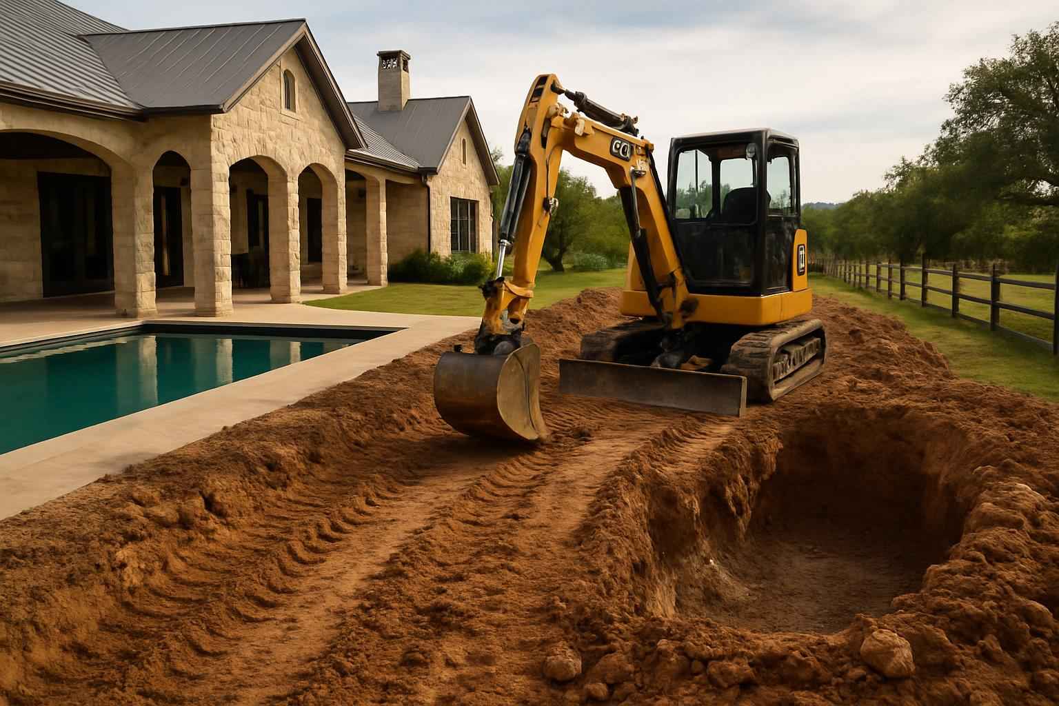 Access Prep for Pool Dig in Medina Texas