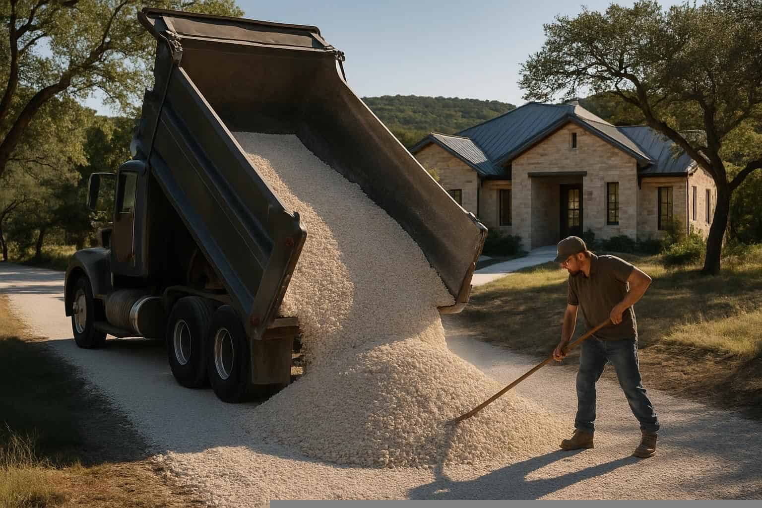 House Pad Construction In Fischer Texas 6 Base Delivery And Spread in Fischer Texas