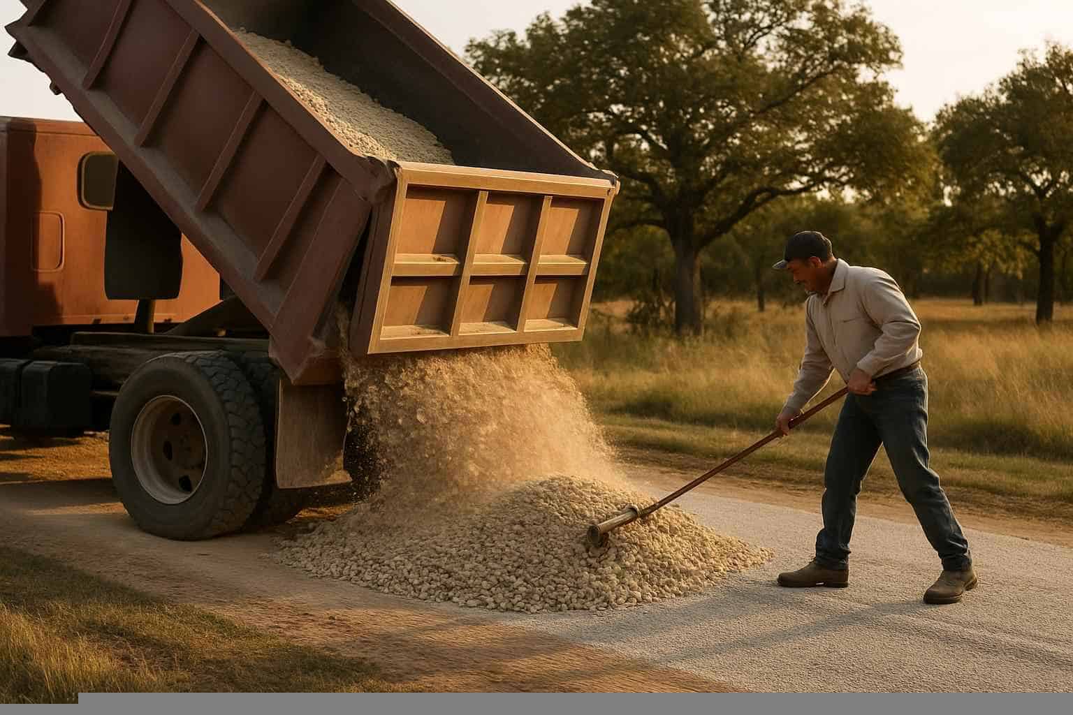 House Pad Construction In Pontotoc Texas 6 Base Delivery And Spread in Pontotoc Texas
