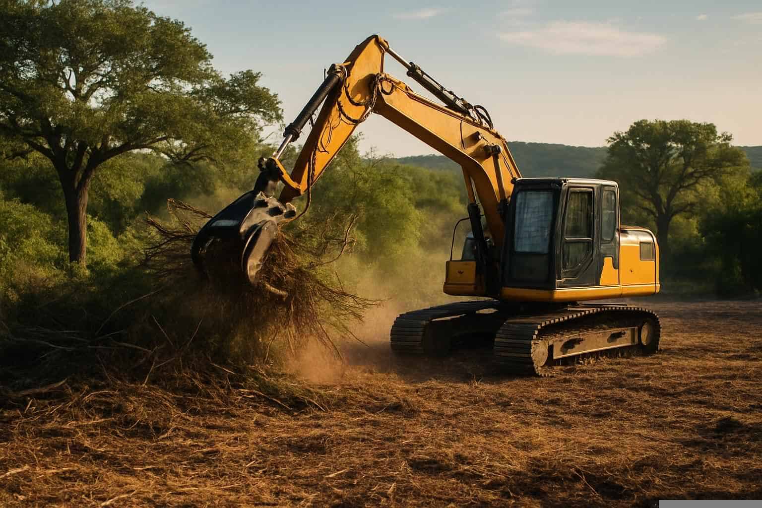 Brush And Tree Lot Clearing In Marble Falls Texas
