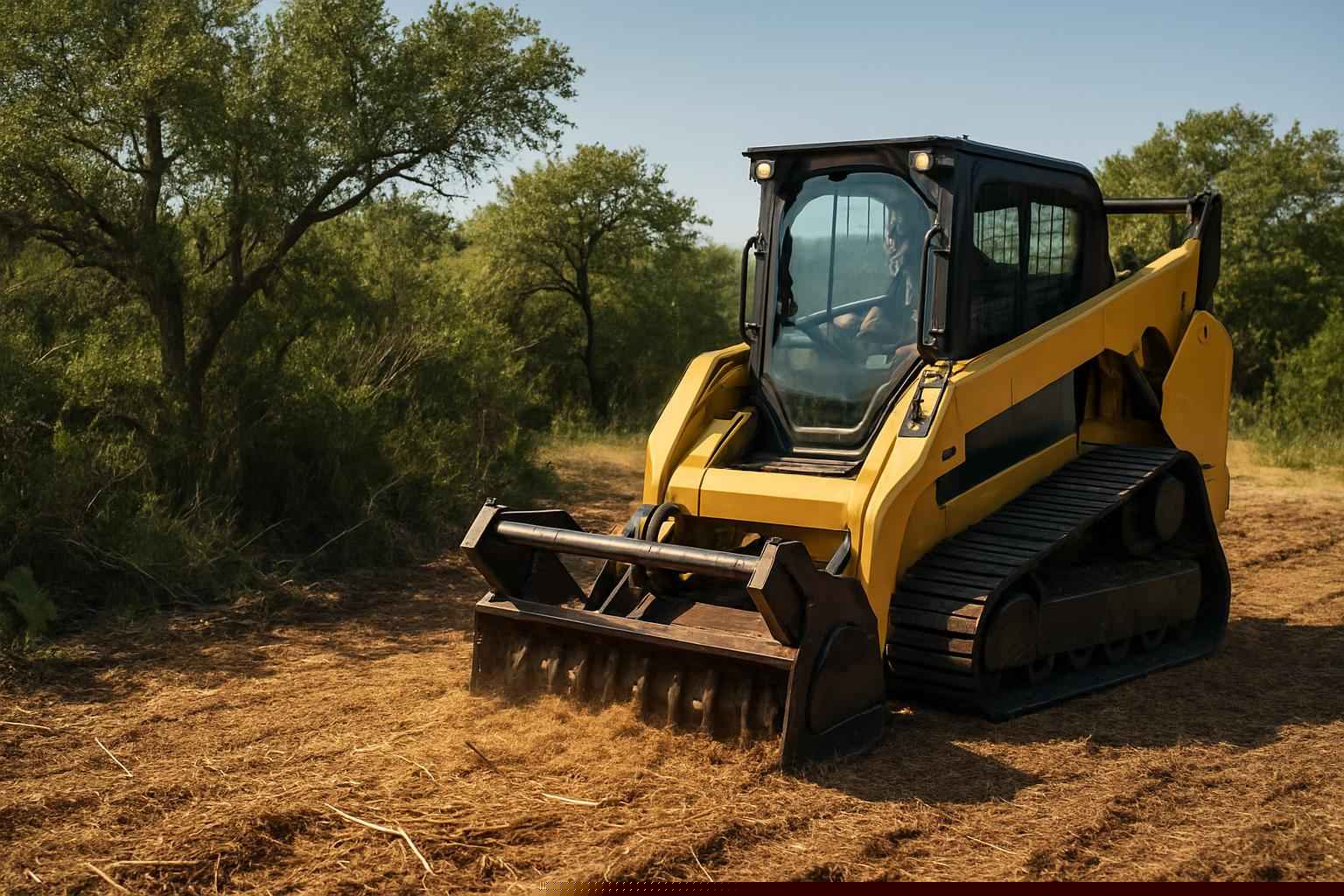 Brush Clearing For New Builds In Fischer Texas