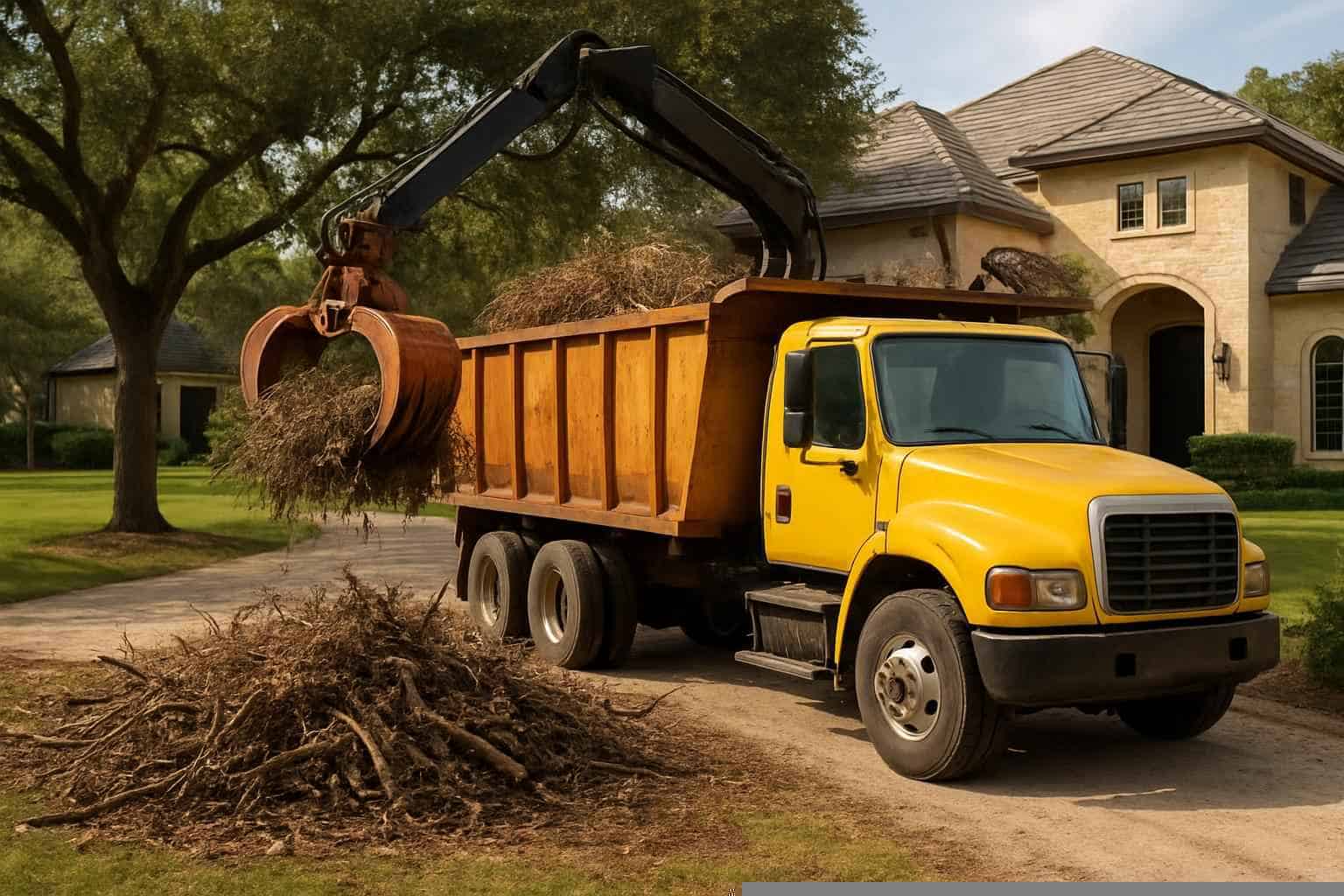 Brush Debris Removal in Marble Falls Texas