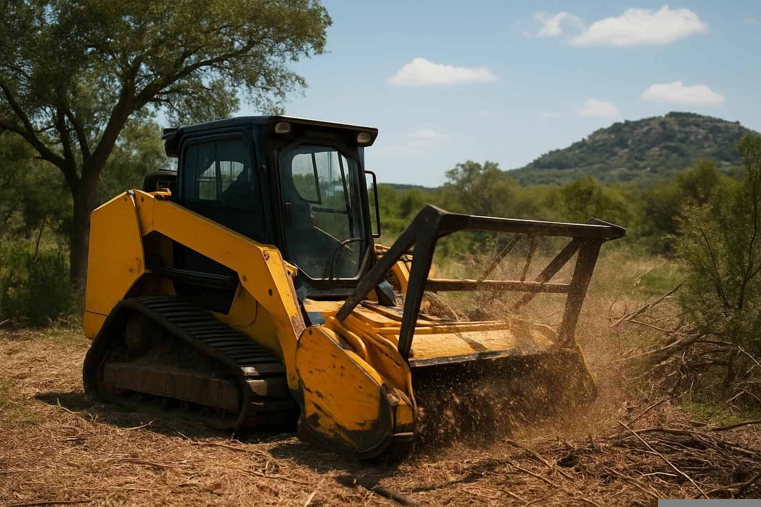 Brush Mulching in Marble Falls Texas
