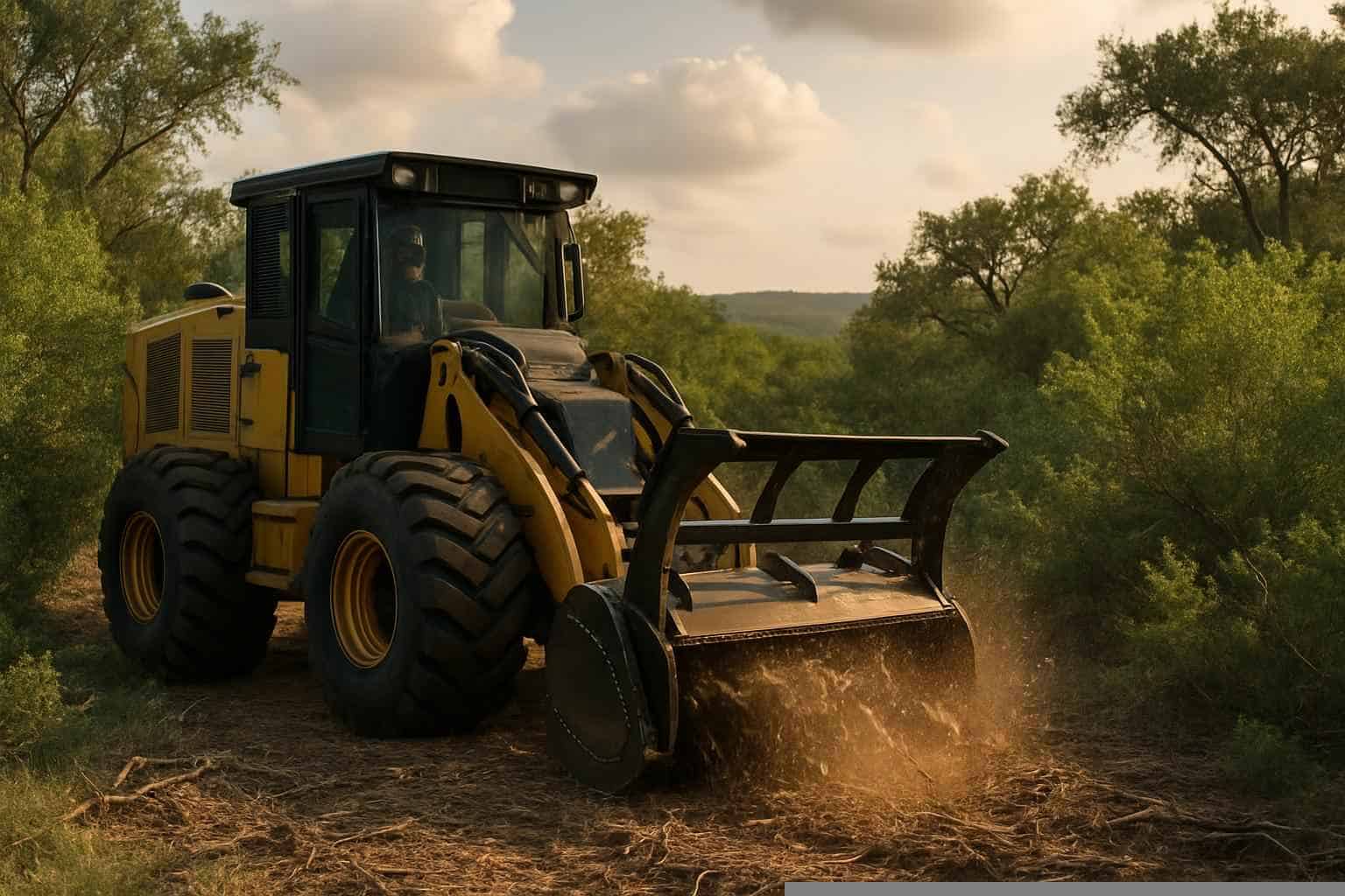 Right Of Way Clearing In Burnet Texas 6 Brush ROW Clearing in Burnet Texas