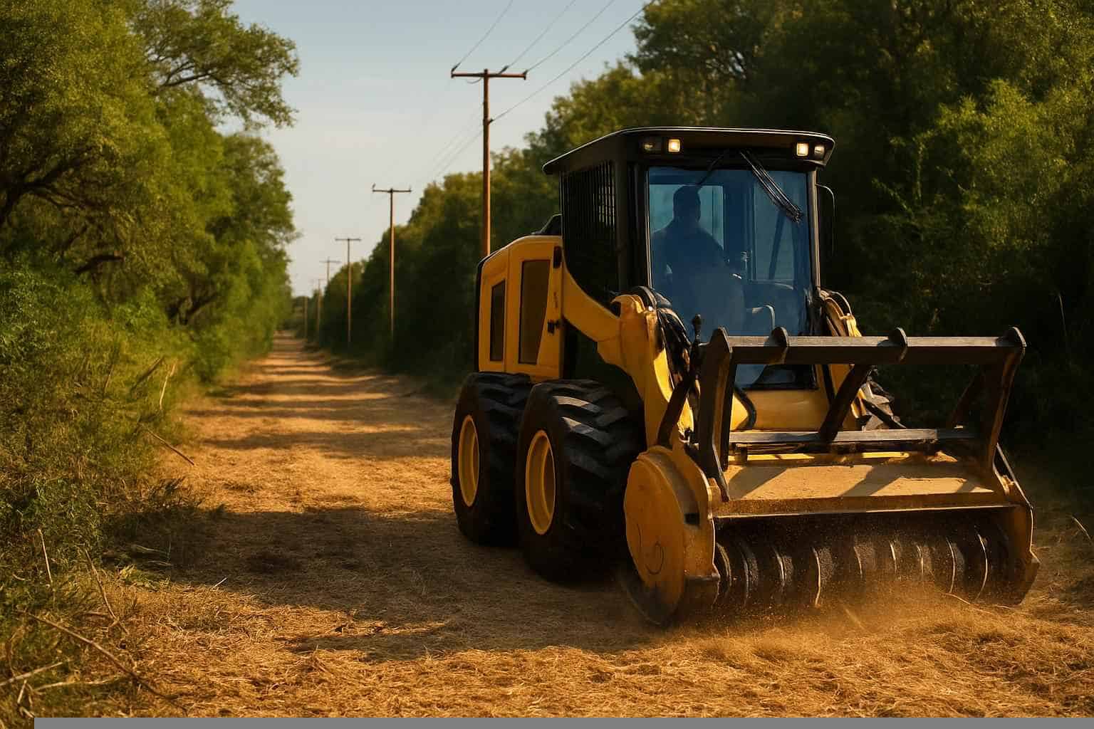 Right Of Way Clearing In Pontotoc Texas 6 Brush ROW Clearing in Pontotoc Texas