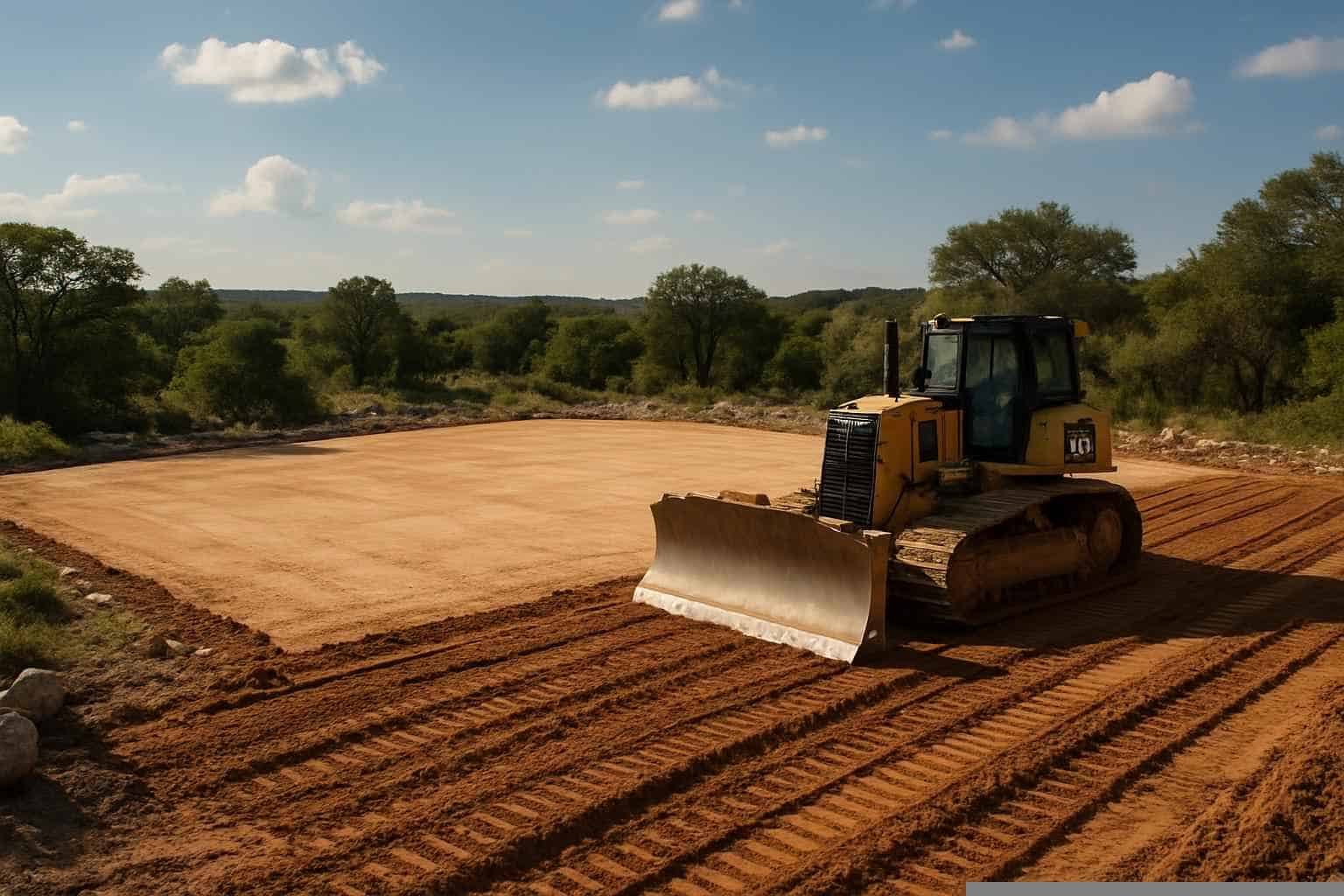 Building Pad Prep in Burnet Texas