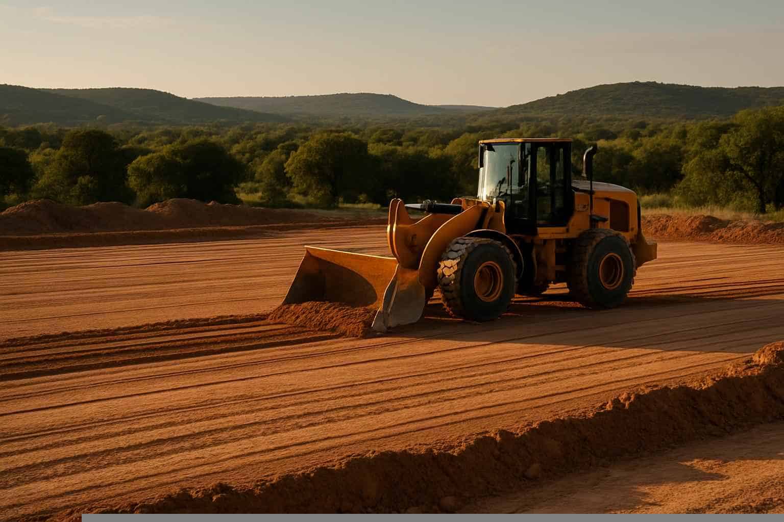 Building Pad Prep in Marble Falls Texas