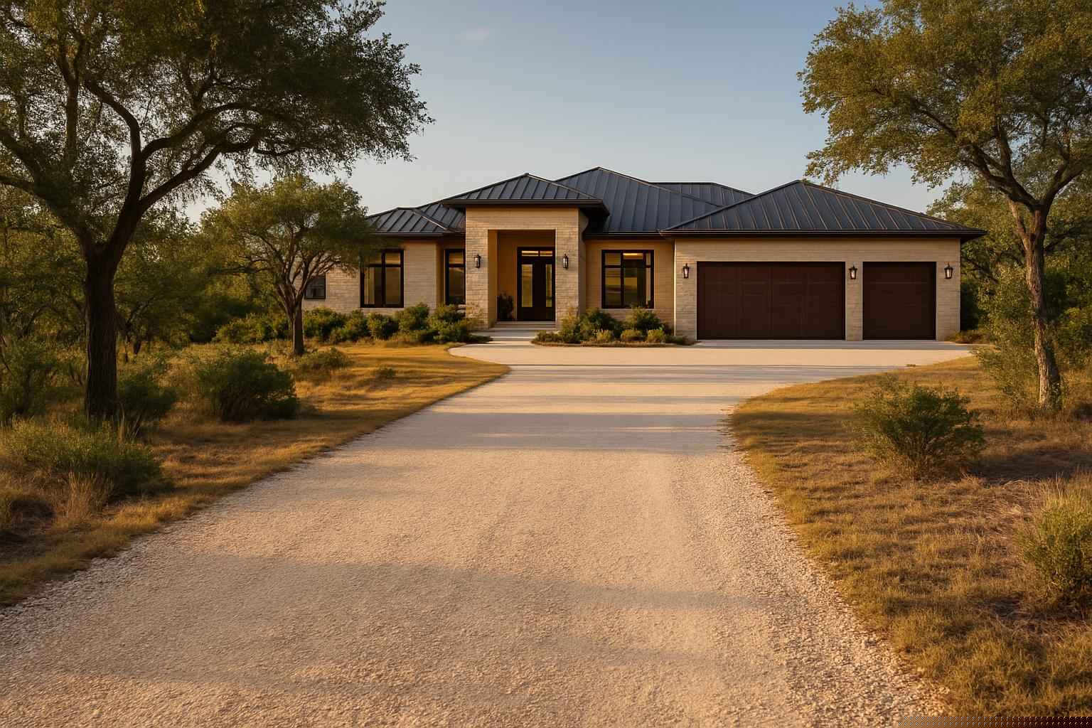 Caliche Driveway in Burnet Texas