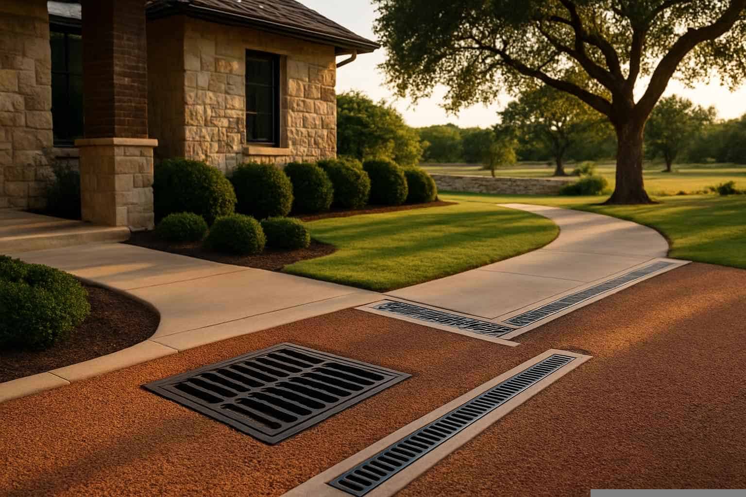 Catch Basins and Surface Drains in Burnet Texas