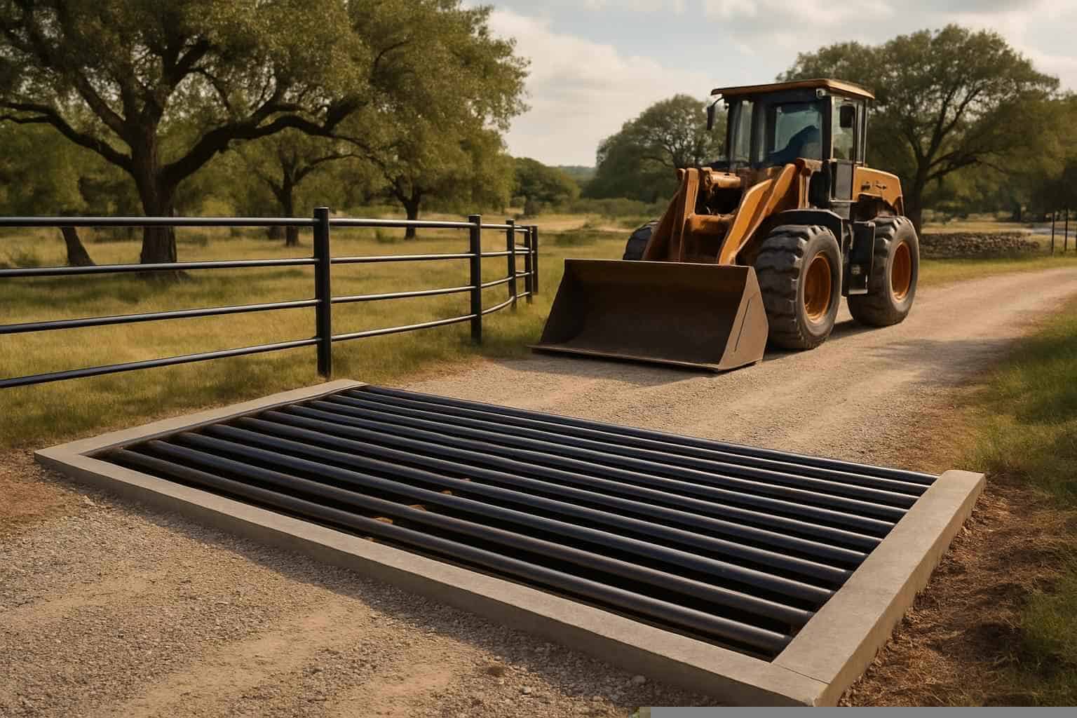 Cattle Guard Installation in Burnet Texas