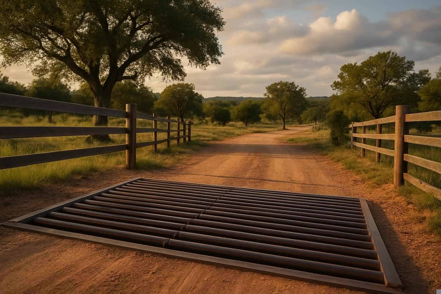 Gates And Cattle Guards In Cottonwood Shores Texas 4 Cattle Guard Installation In Cottonwood Shores Texas
