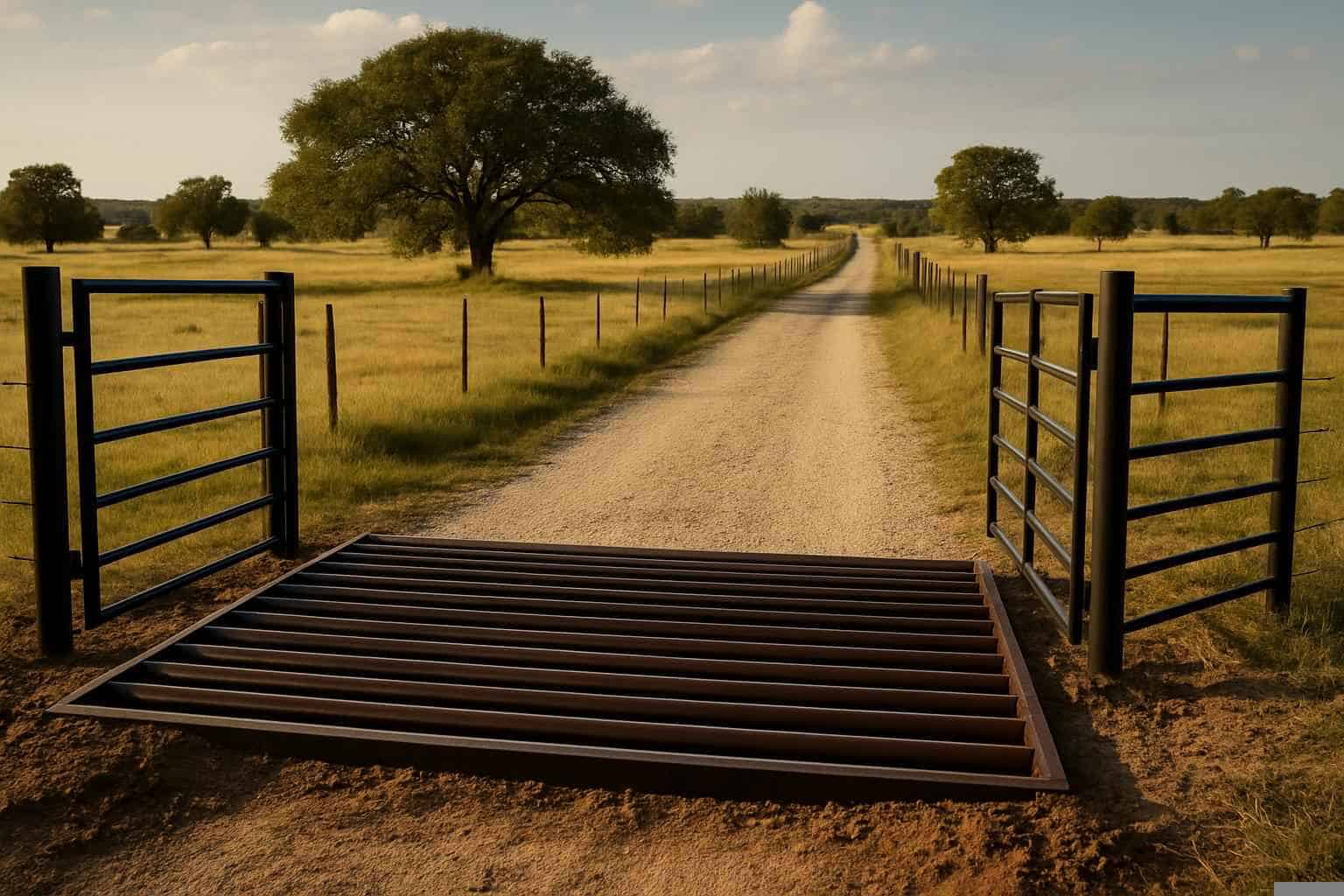 Cattle Guard Installation in Pontotoc Texas