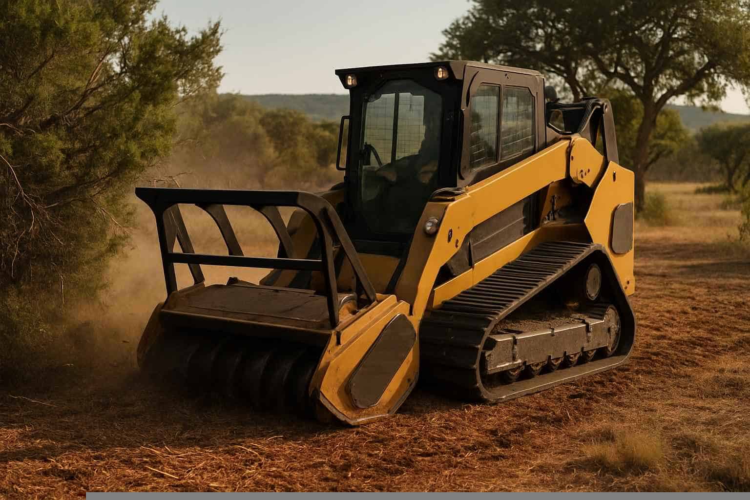 Cedar Brush Mulching in Burnet Texas