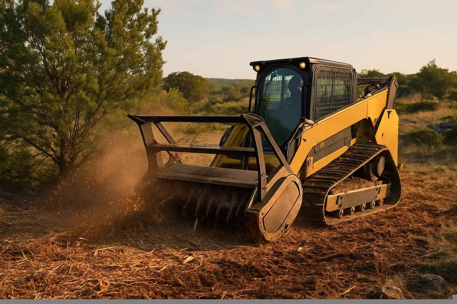Cedar Clearing In Marble Falls Texas 2 Cedar Brush Mulching In Marble Falls Texas
