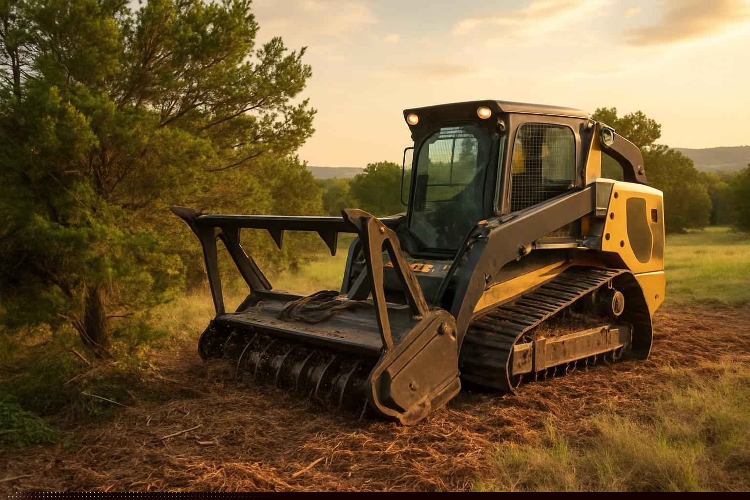 Cedar Clearing In Medina Texas 2 Cedar Brush Mulching In Medina Texas