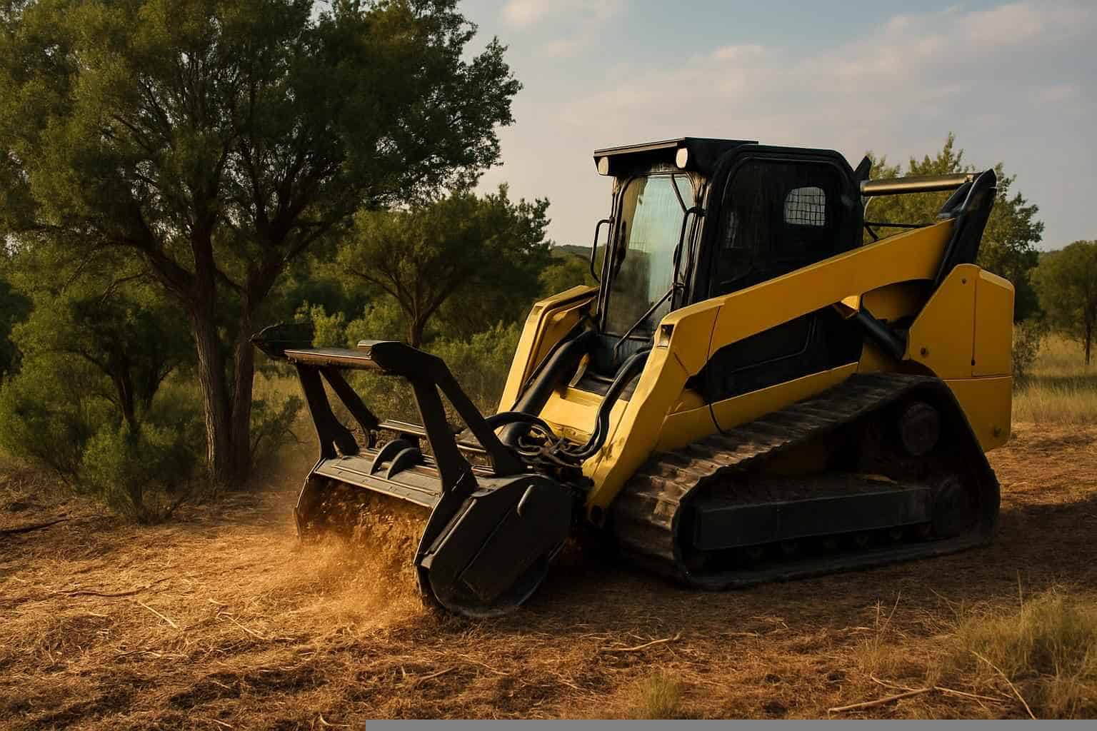 Cedar Eating In Pontotoc Texas 4 Cedar Clearing with Mulcher in Pontotoc Texas