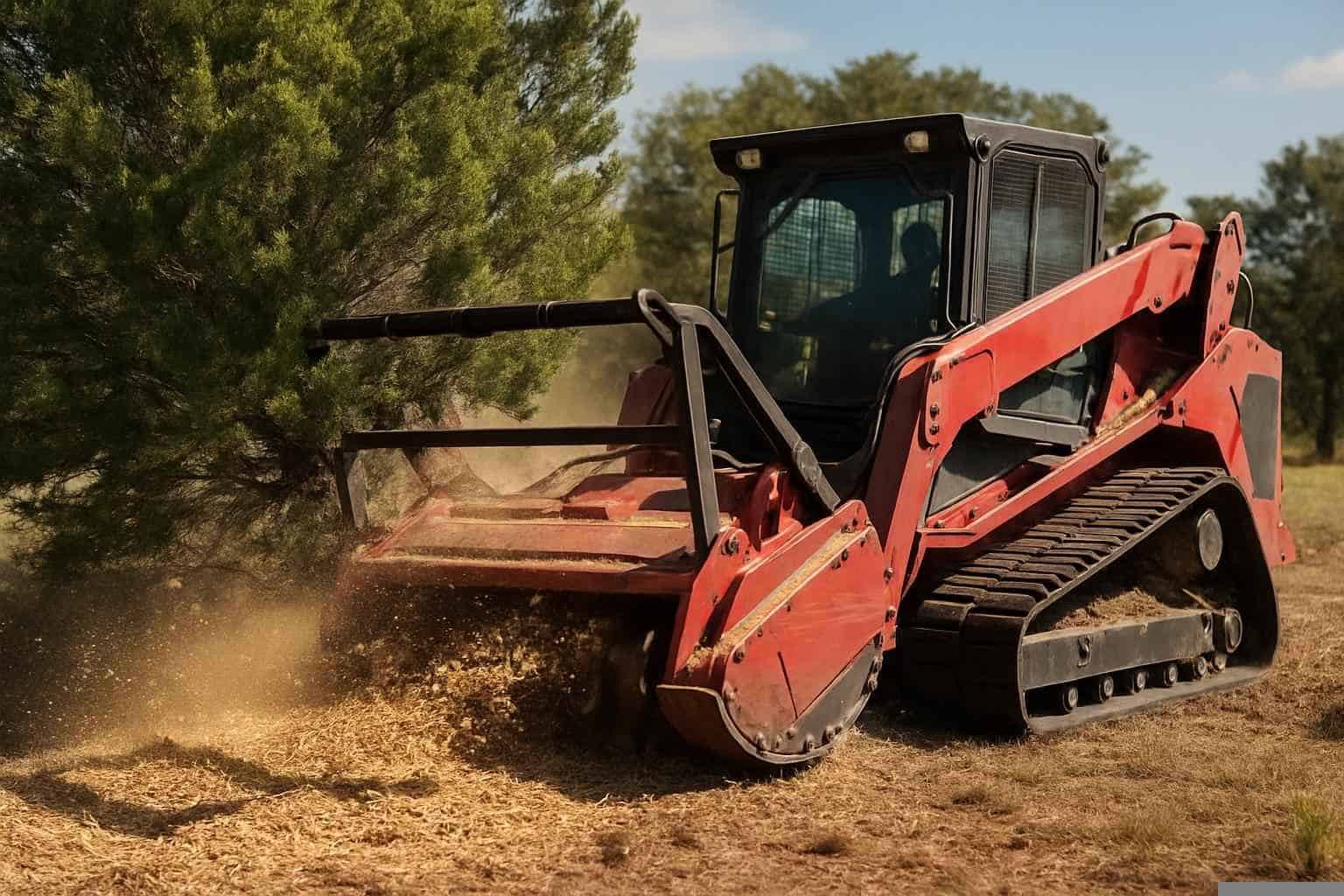 Cedar Eating In Pontotoc Texas 1 Cedar Eating Mulching in Pontotoc Texas