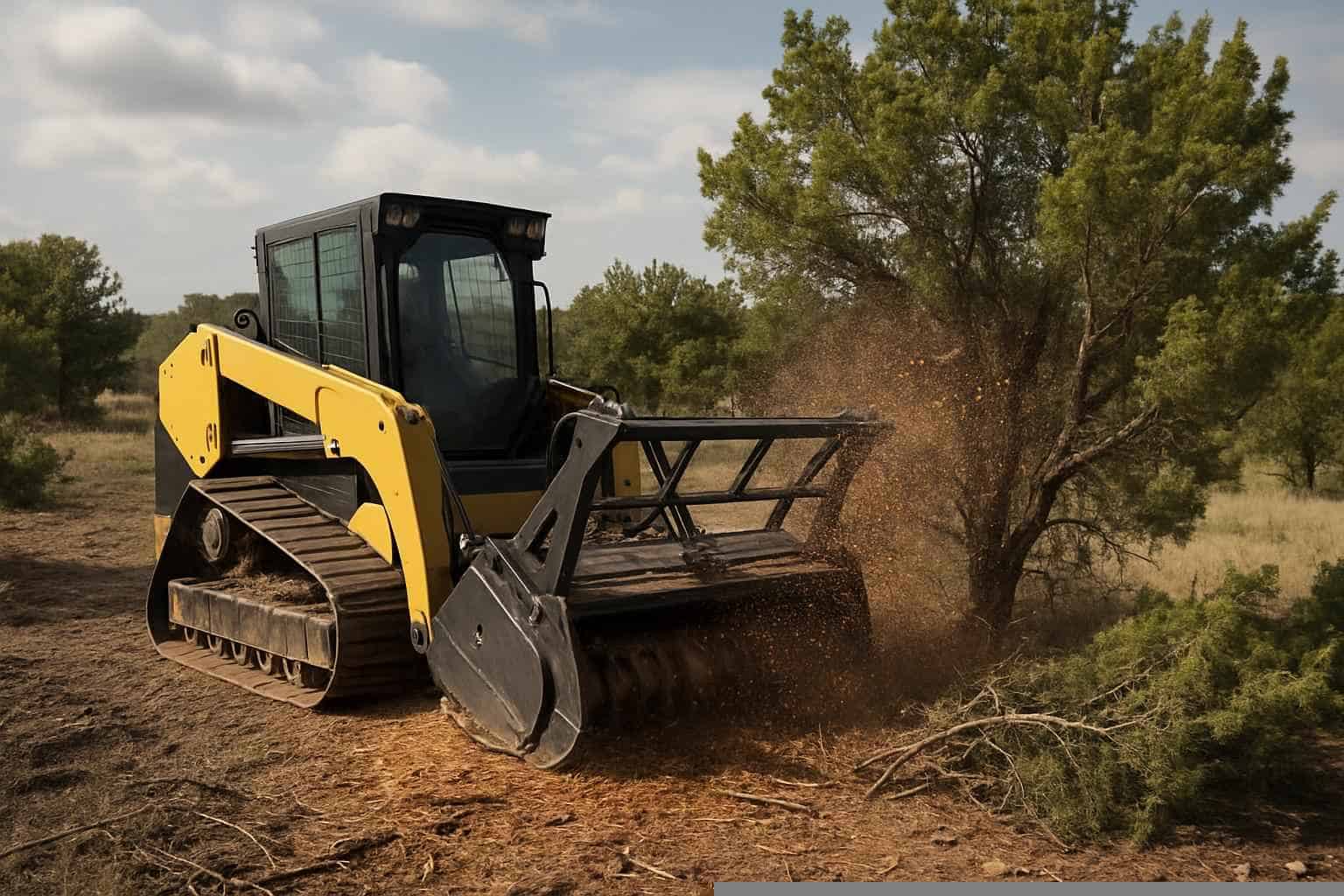 Cedar Eating In Pontotoc Texas 6 Cedar Fuel Reduction in Pontotoc Texas