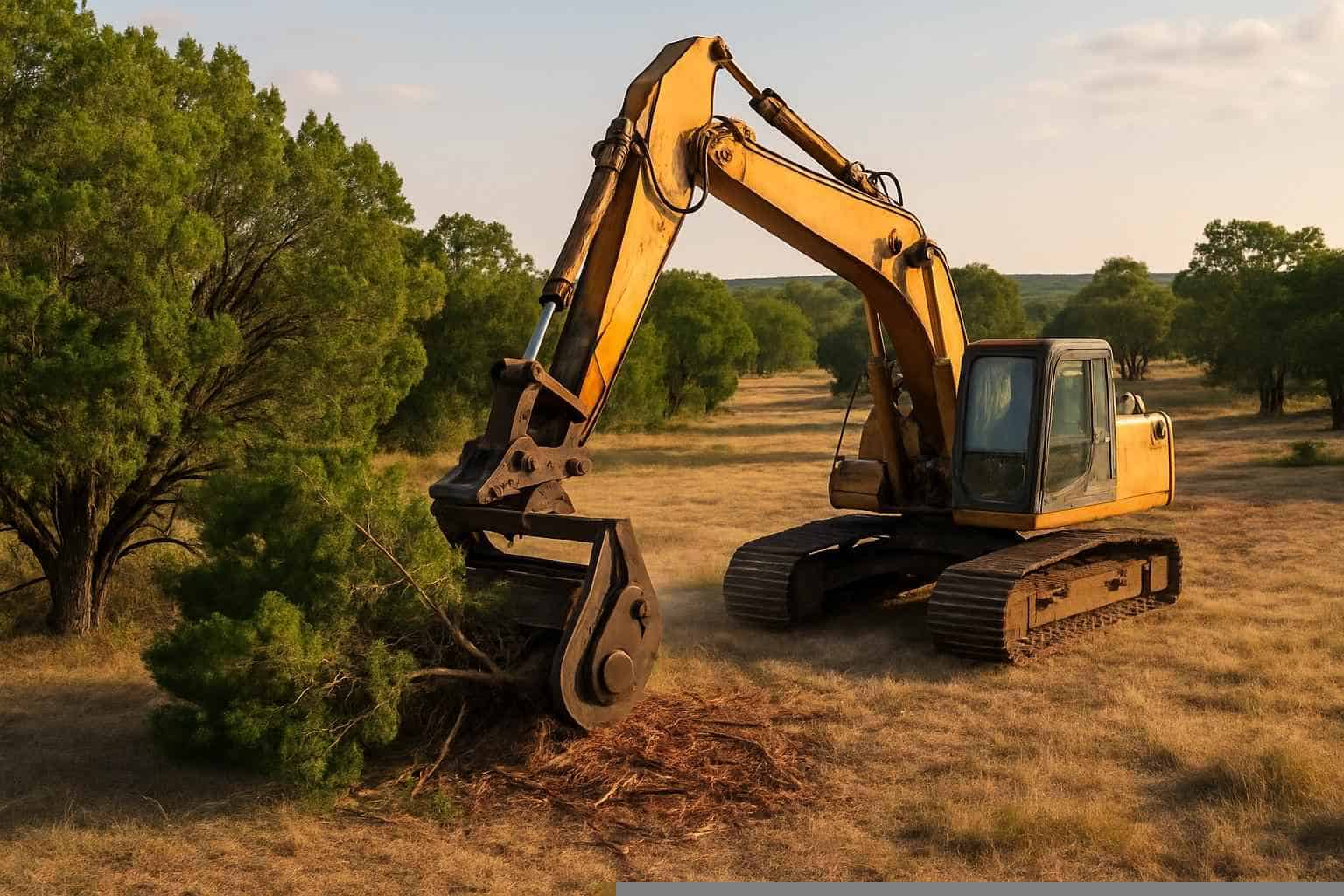 Cedar Clearing In Fischer Texas 5 Cedar Pasture Clearing in Fischer Texas