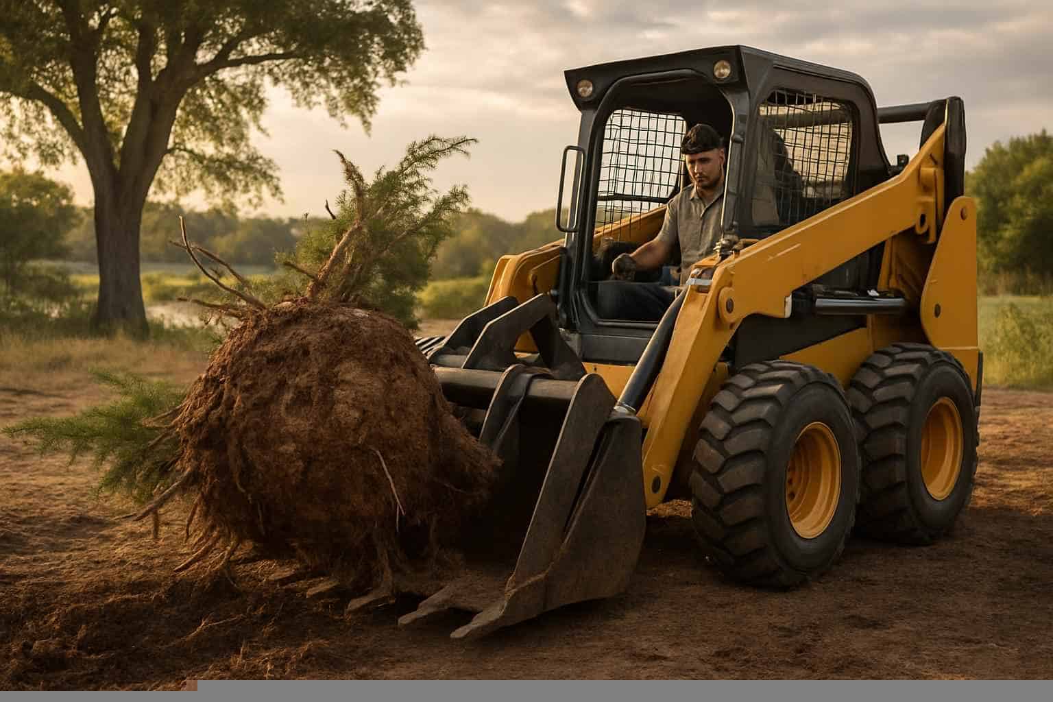 Cedar Clearing In Cottonwood Shores Texas 3 Cedar Root Ball Removal In Cottonwood Shores Texas