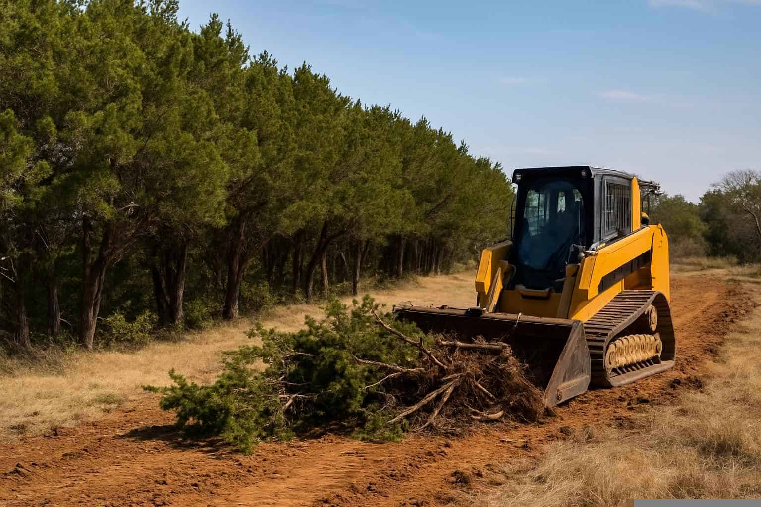 Cedar ROW Clearing In Cottonwood Shores Texas
