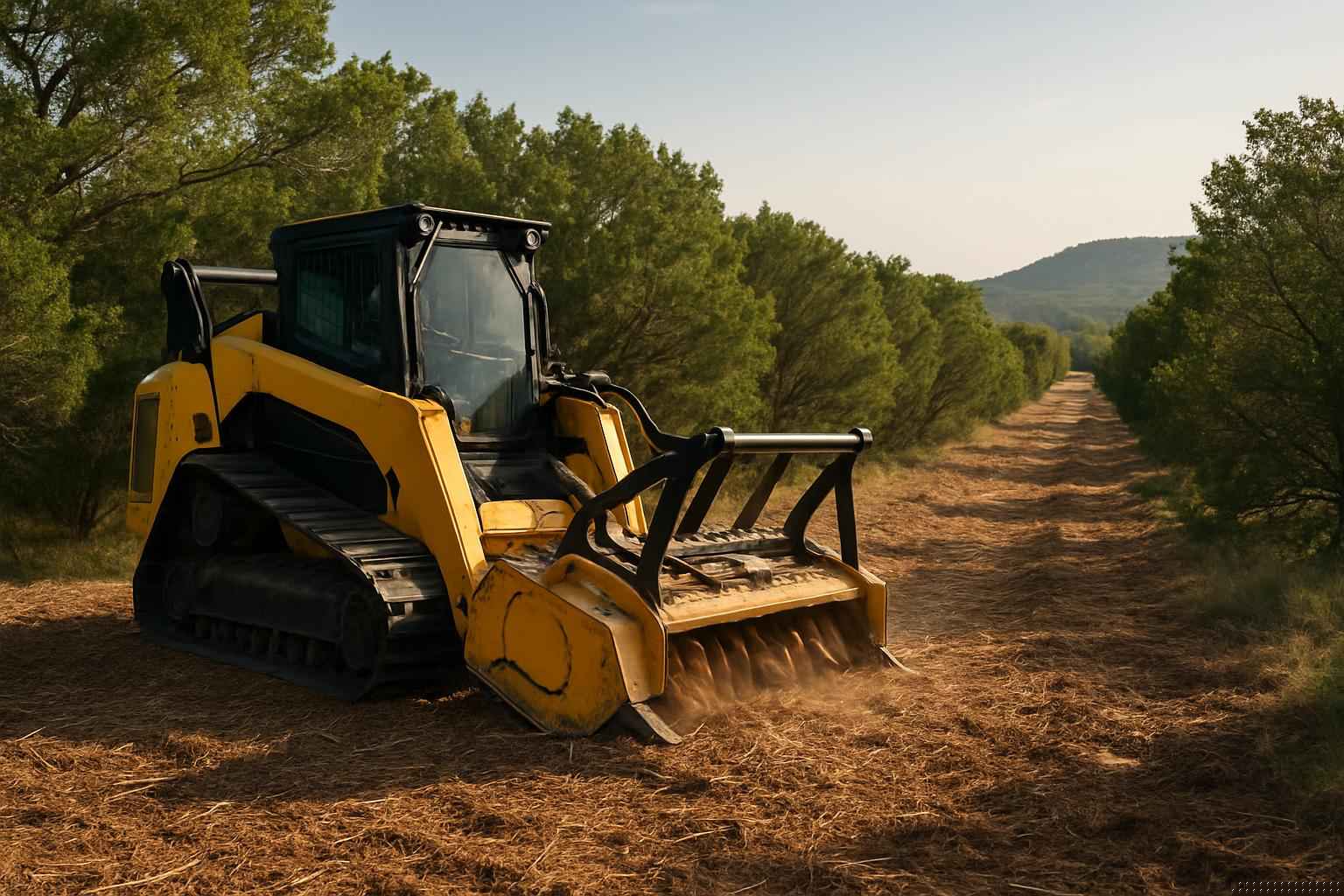 Right Of Way Clearing In Medina Texas 5 Cedar ROW Clearing in Medina Texas