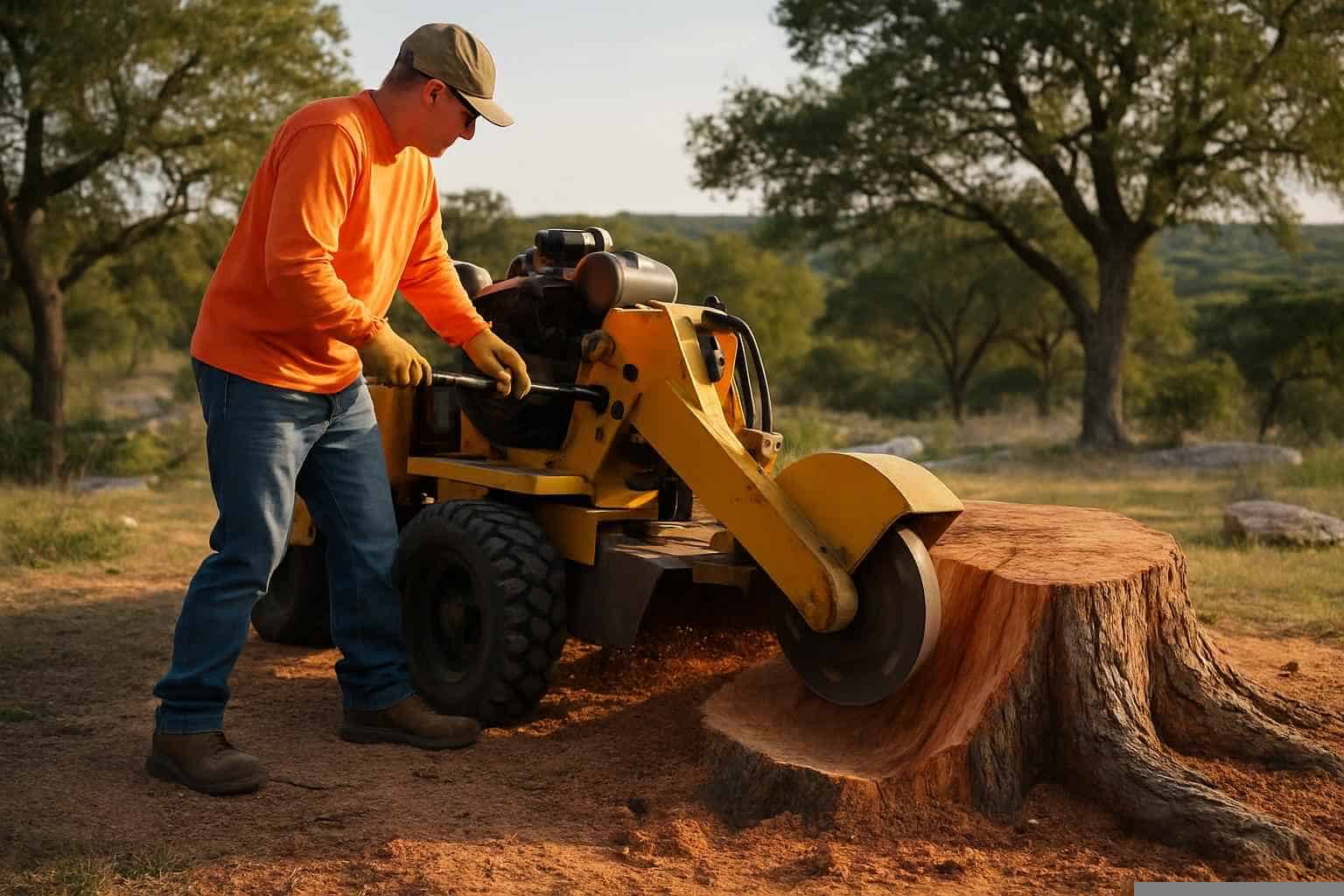 Cedar Stump Removal in Marble Falls Texas