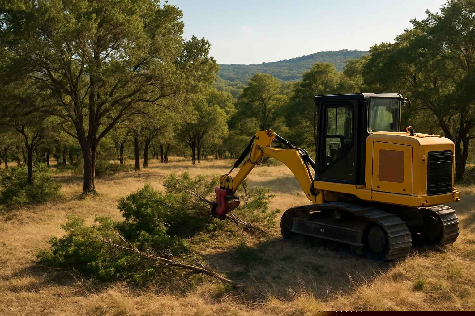 Cedar Clearing In Medina Texas 6 Cedar Thinning In Medina Texas