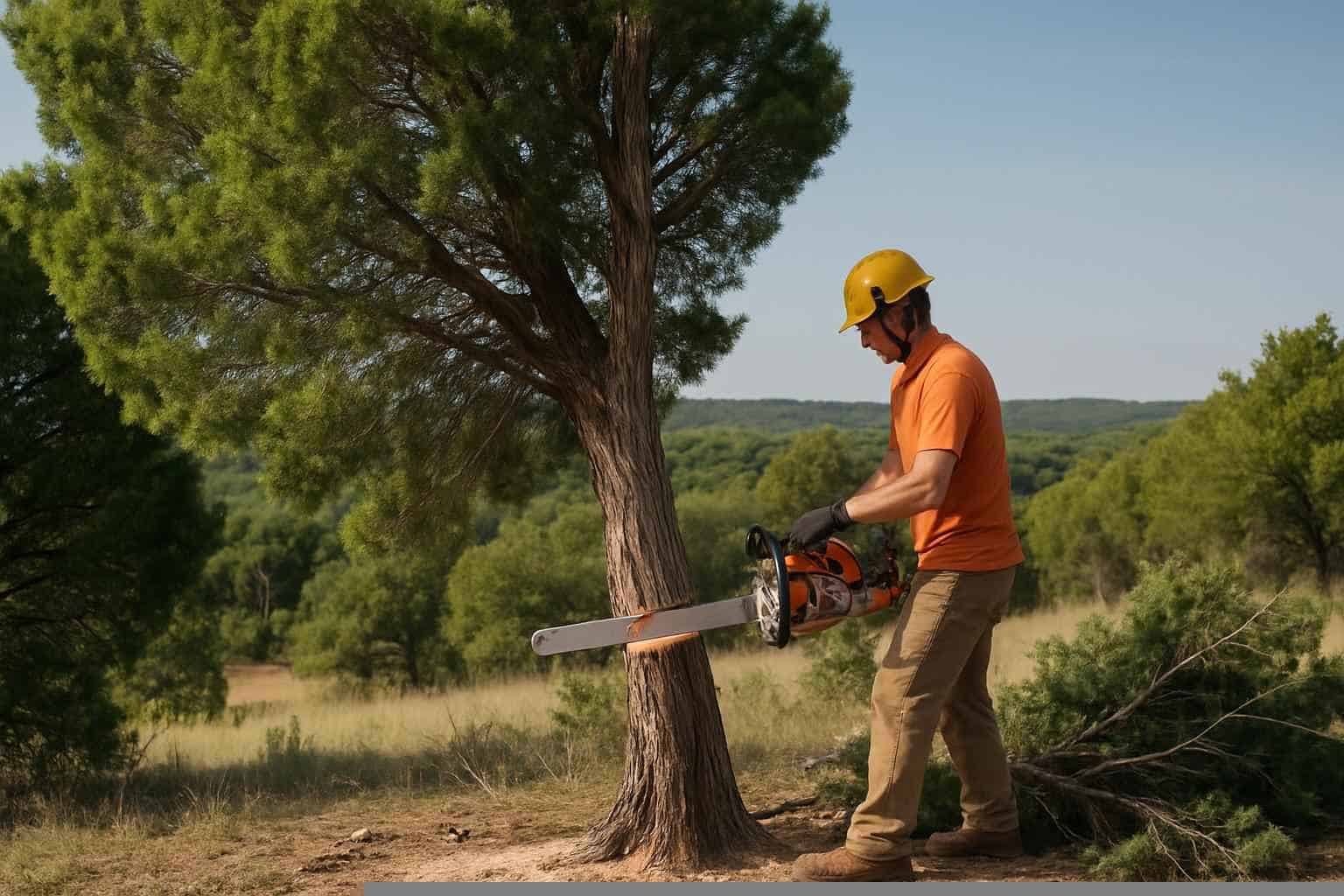 Cedar Tree Removal in Fischer Texas