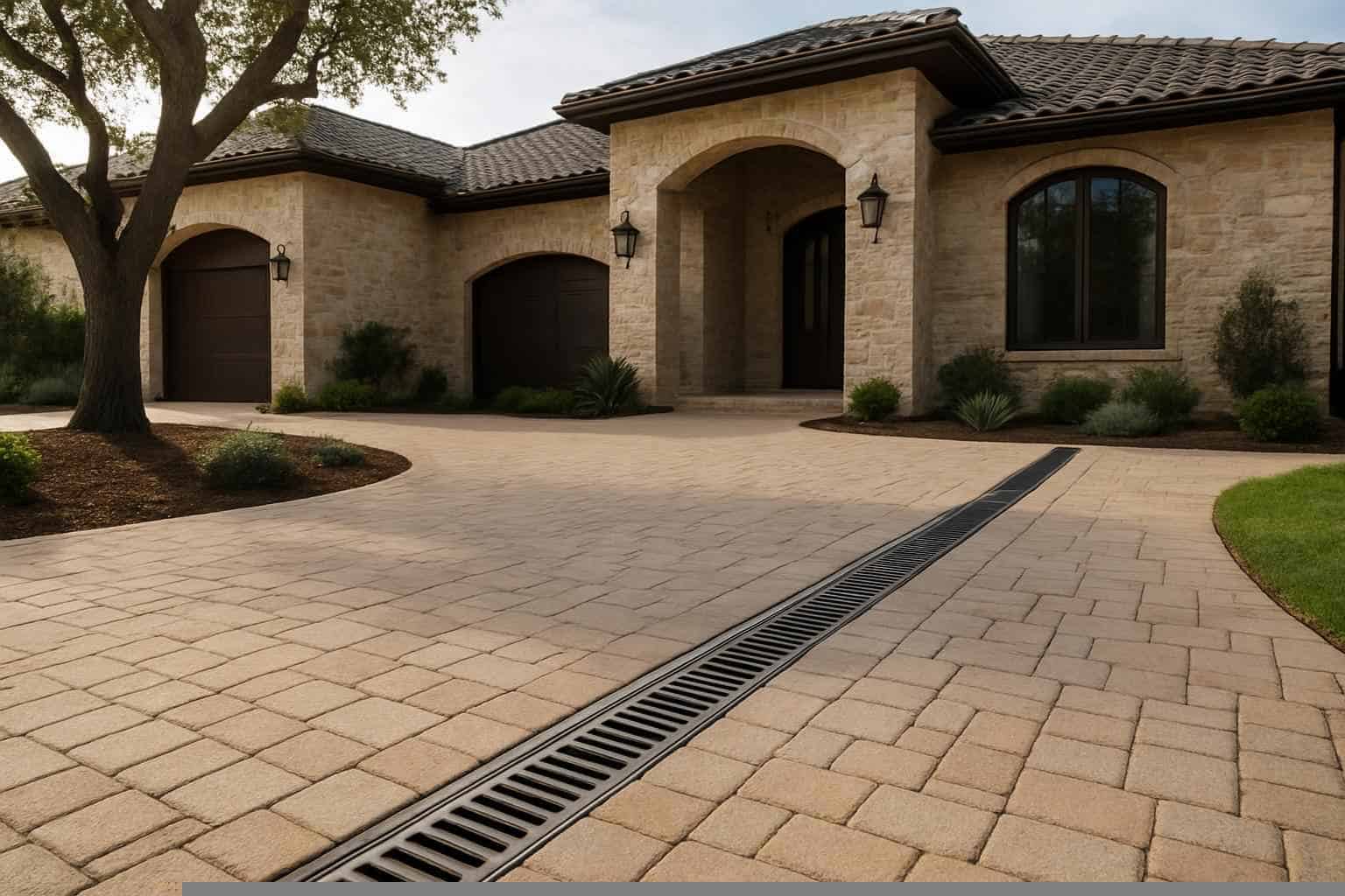 Channel Drains for Driveways in Burnet Texas