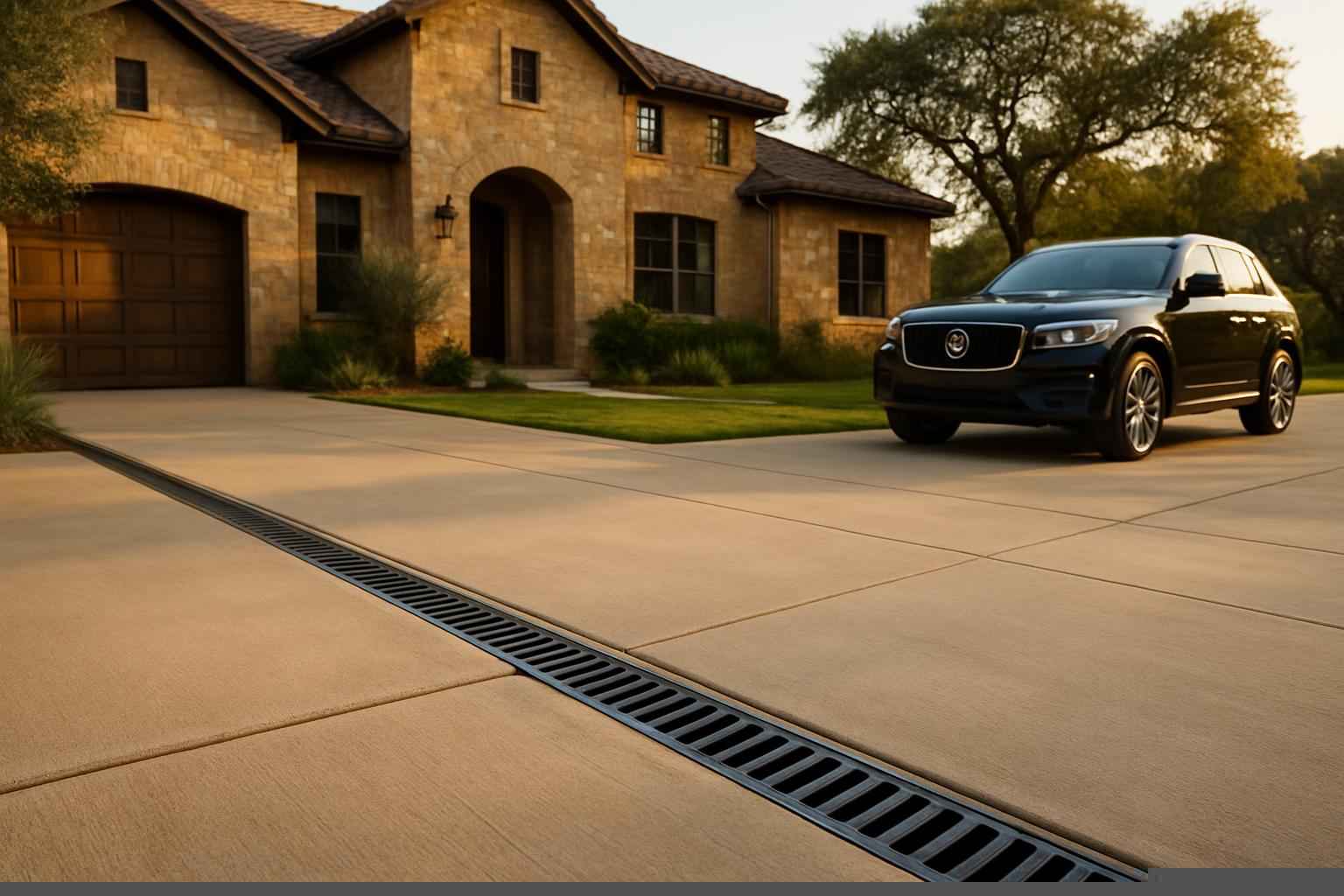 Drainage Solutions In Medina Texas 6 Channel Drains for Driveways in Medina Texas