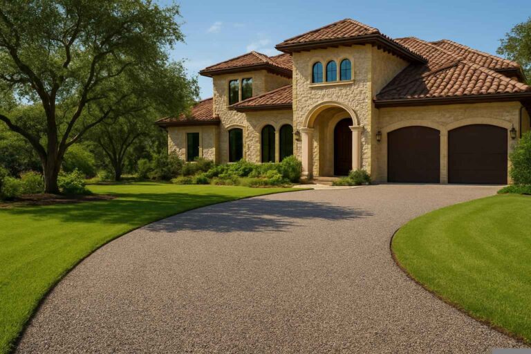 Chip Seal Driveway In Cottonwood Shores Texas