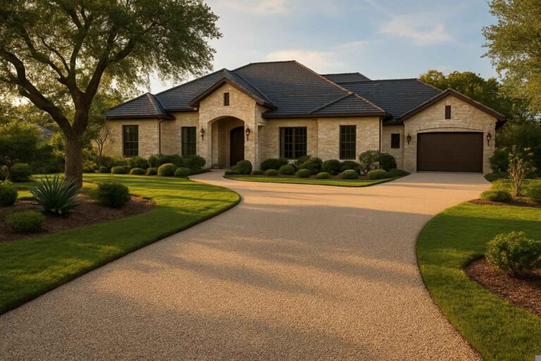 Chip Seal Driveway in Marble Falls Texas